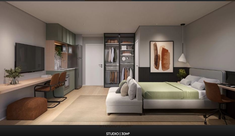 Apartamento, 1 quarto, 30 m² - Foto 3