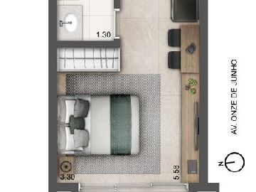 Planta st�dio 25m�