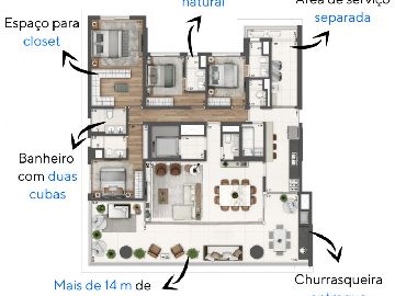Plantas 4 suites