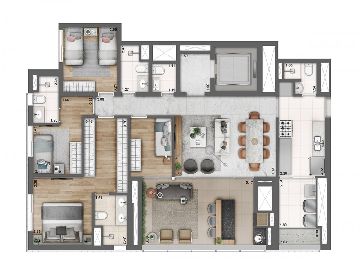 Planta tipo de 190m�