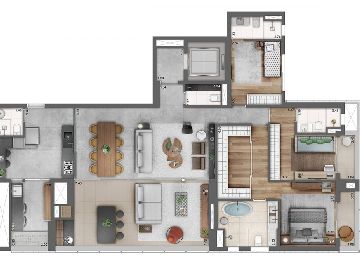 Planta do decorado de 140m�