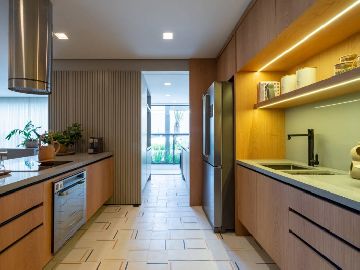 Cozinha aberta do apto 140m�