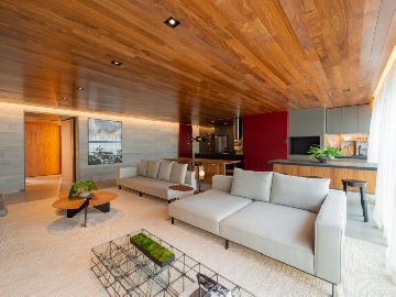 Living ampliado do apto de 190m�