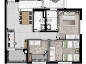 3 Dorm 68m�