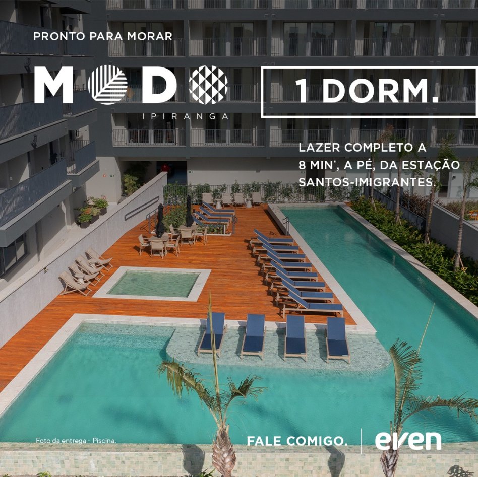 Apartamento pronto para morar de 1 dorm a venda no Ipiranga