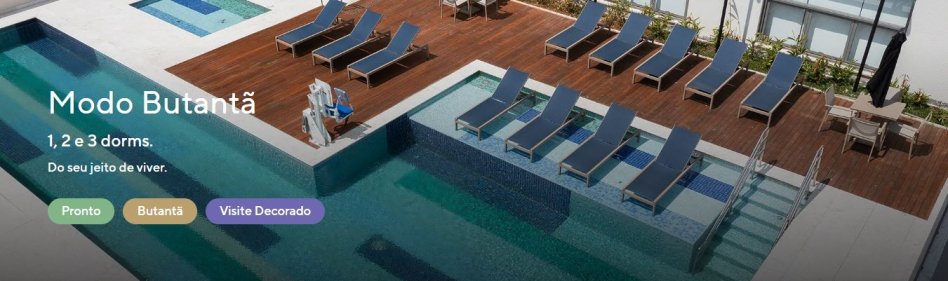 MODO BUTANT� 1 A 3 DORMIT�RIOS 45M2 - 55M� - 68M2 1 VAGA