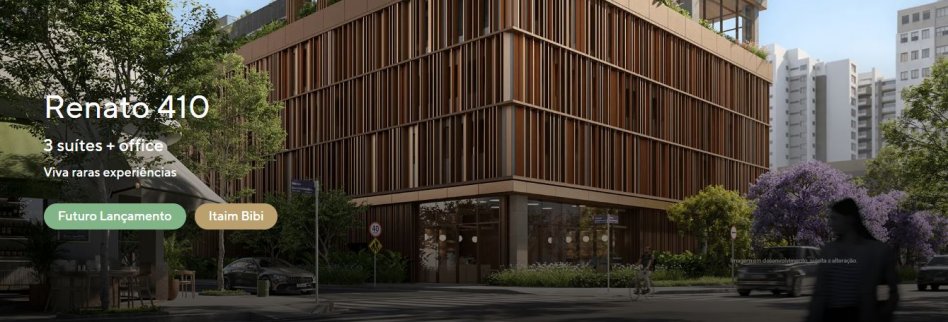 RENATO 410 � ITAIM BIBI - 3 a 5 DORMS 276M� a 545M�