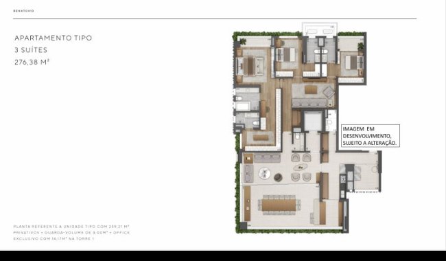 RENATO 410 � ITAIM BIBI - 3 a 5 DORMS 276M� a 545M�