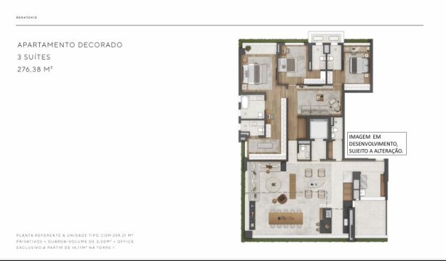 RENATO 410 � ITAIM BIBI - 3 a 5 DORMS 276M� a 545M�