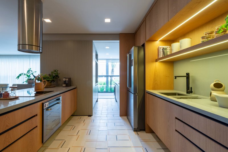 Cozinha aberta do apto 140m�