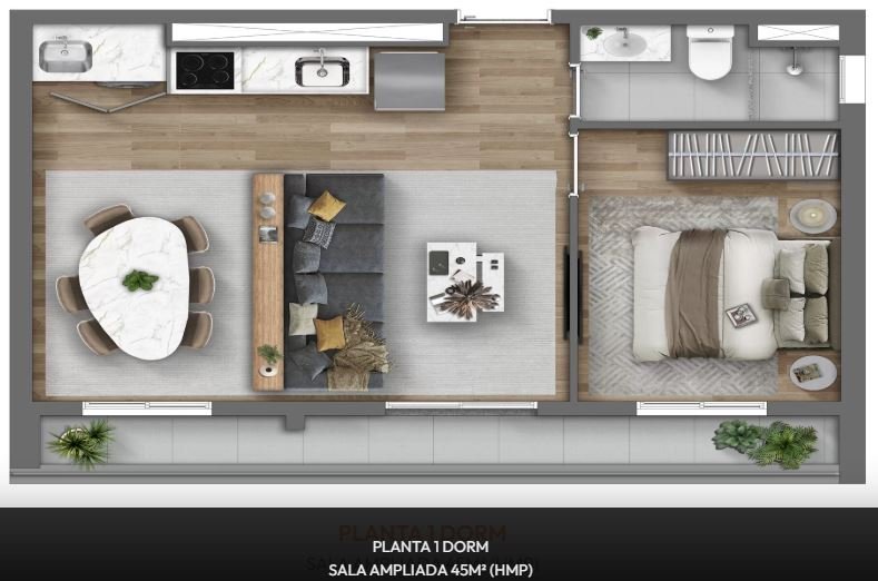 Planta 45m� sala ampliada - HMP