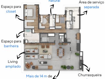 Planta 206m 3 suites