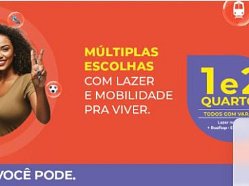 NOVVO SANTA MARINA 1 e 2 quartos com varanda