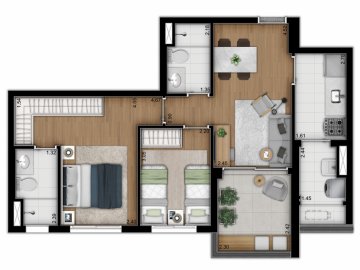 Planta 2 dorm 2 dorm