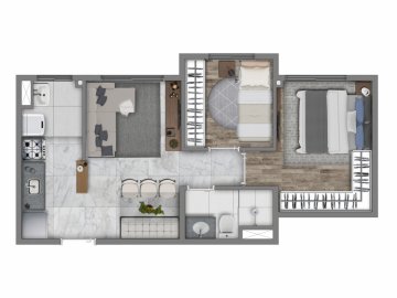 Confort 2 dorm